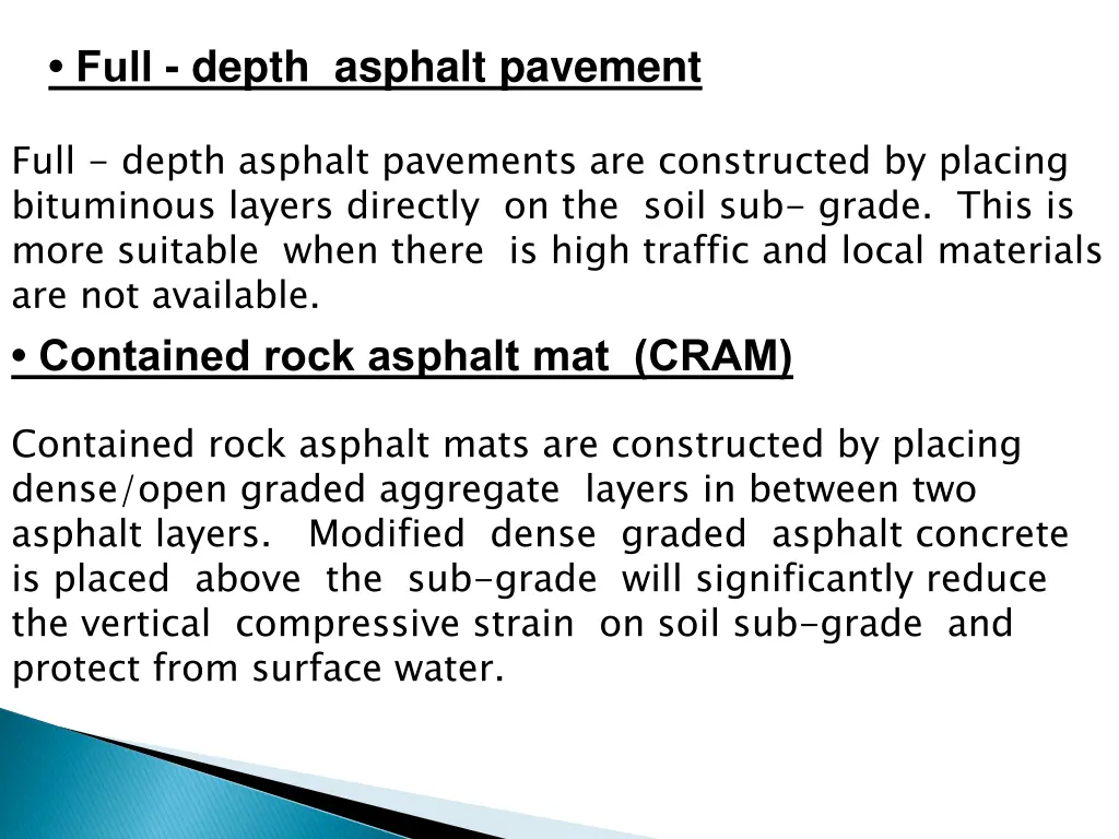 full depth asphalt pavement
