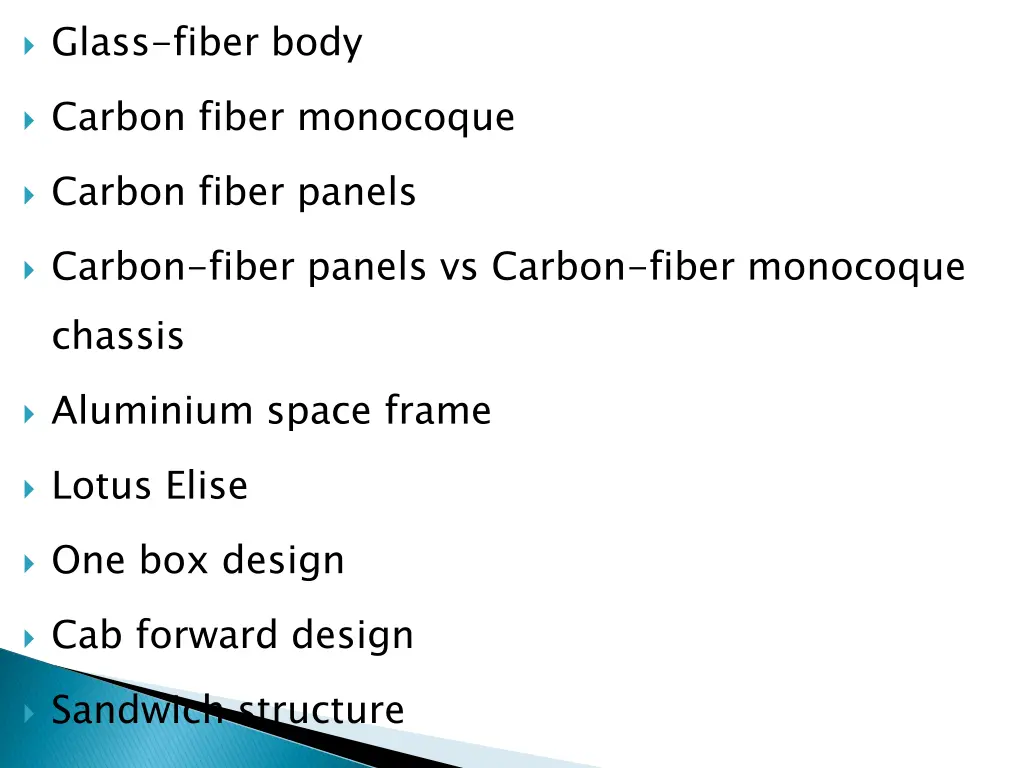 glass fiber body