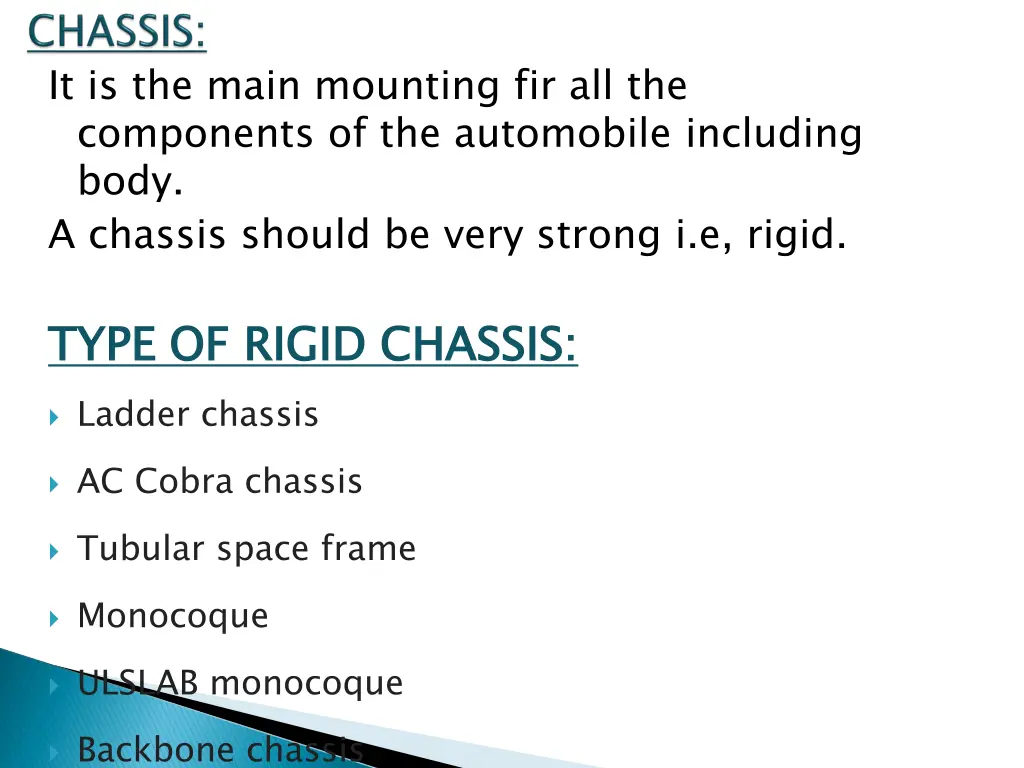 it is the main mounting fir all the components