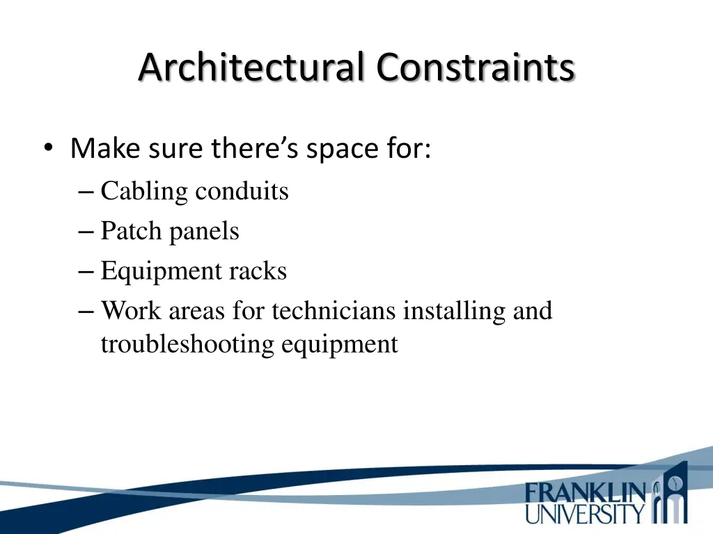 architectural constraints 1