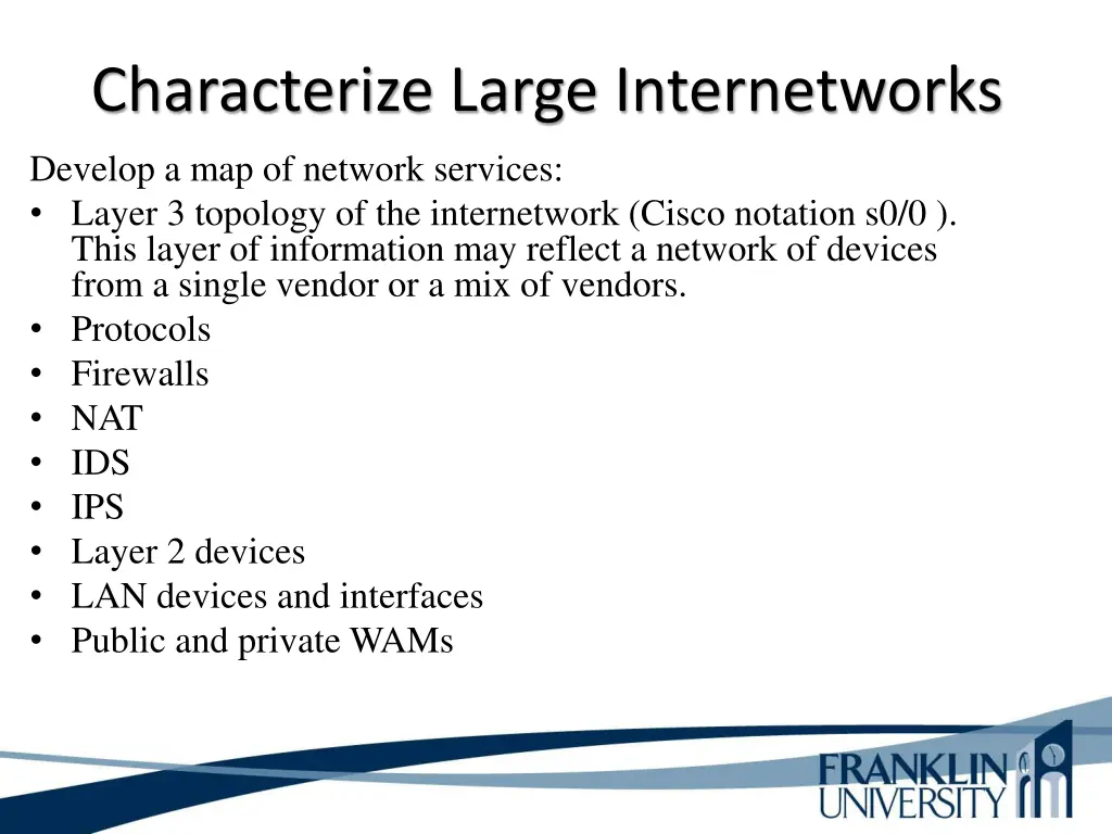 characterize large internetworks 1