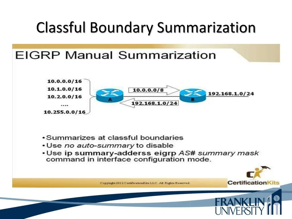 classful boundary summarization