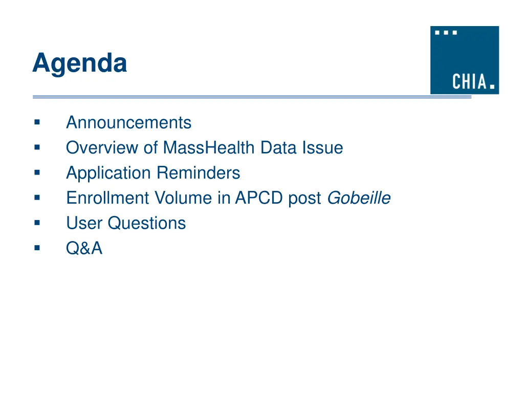 agenda