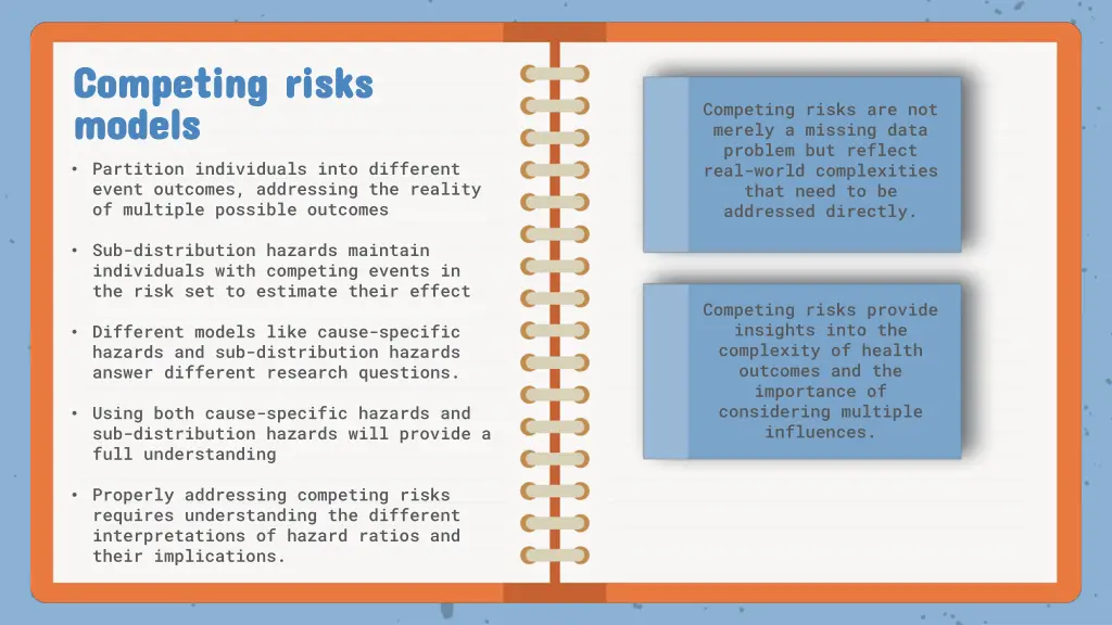 competing risks competing risks models models