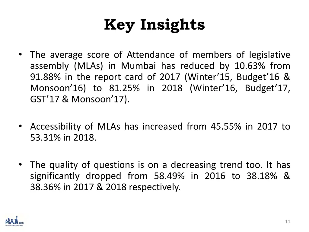 key insights