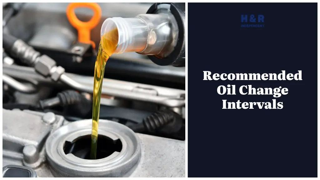 recommended oil change intervals