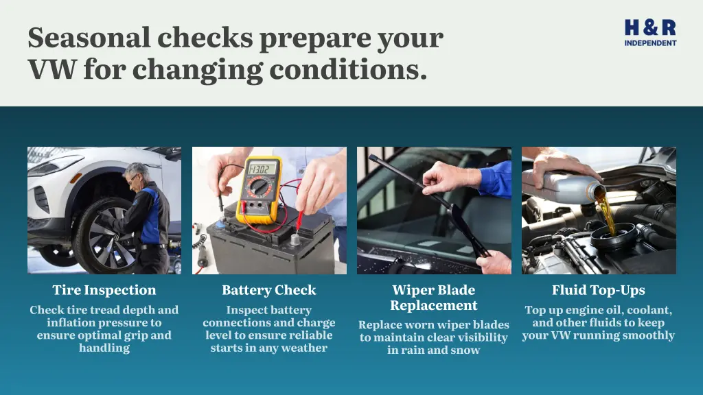 seasonal checks prepare your vw for changing