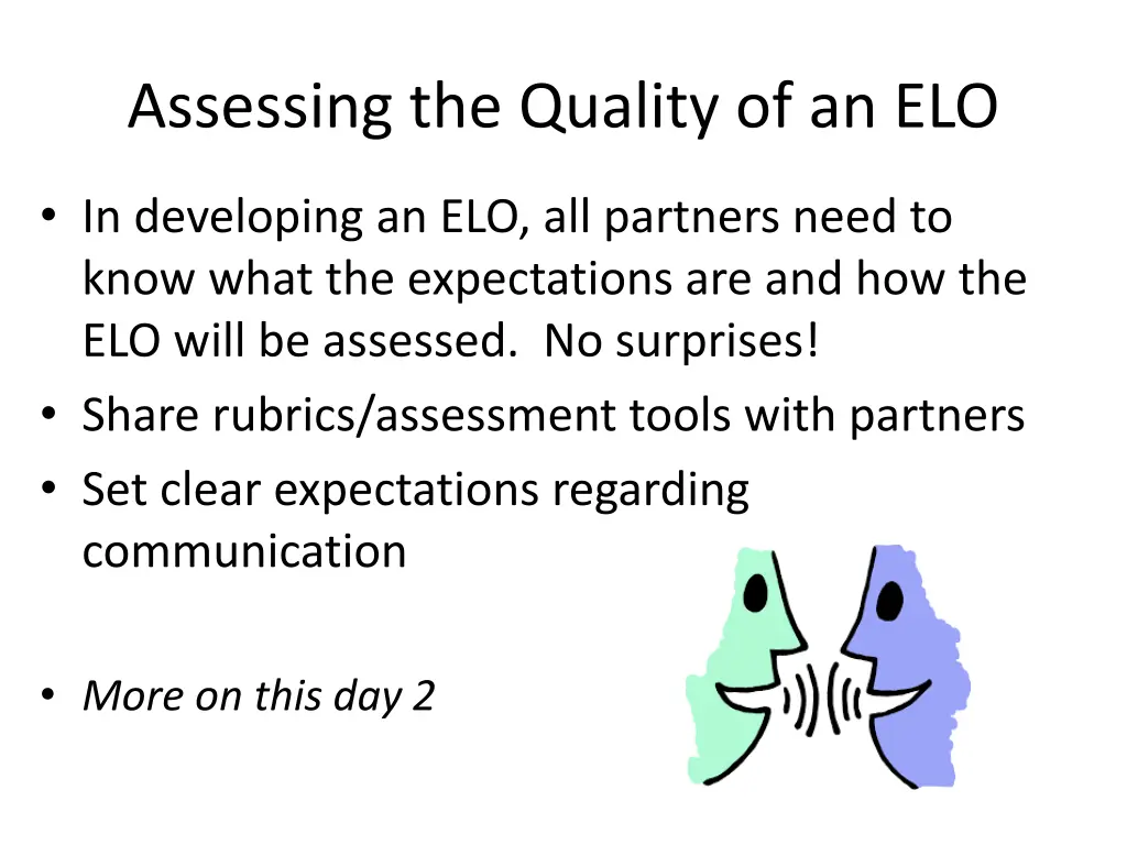 assessing the quality of an elo