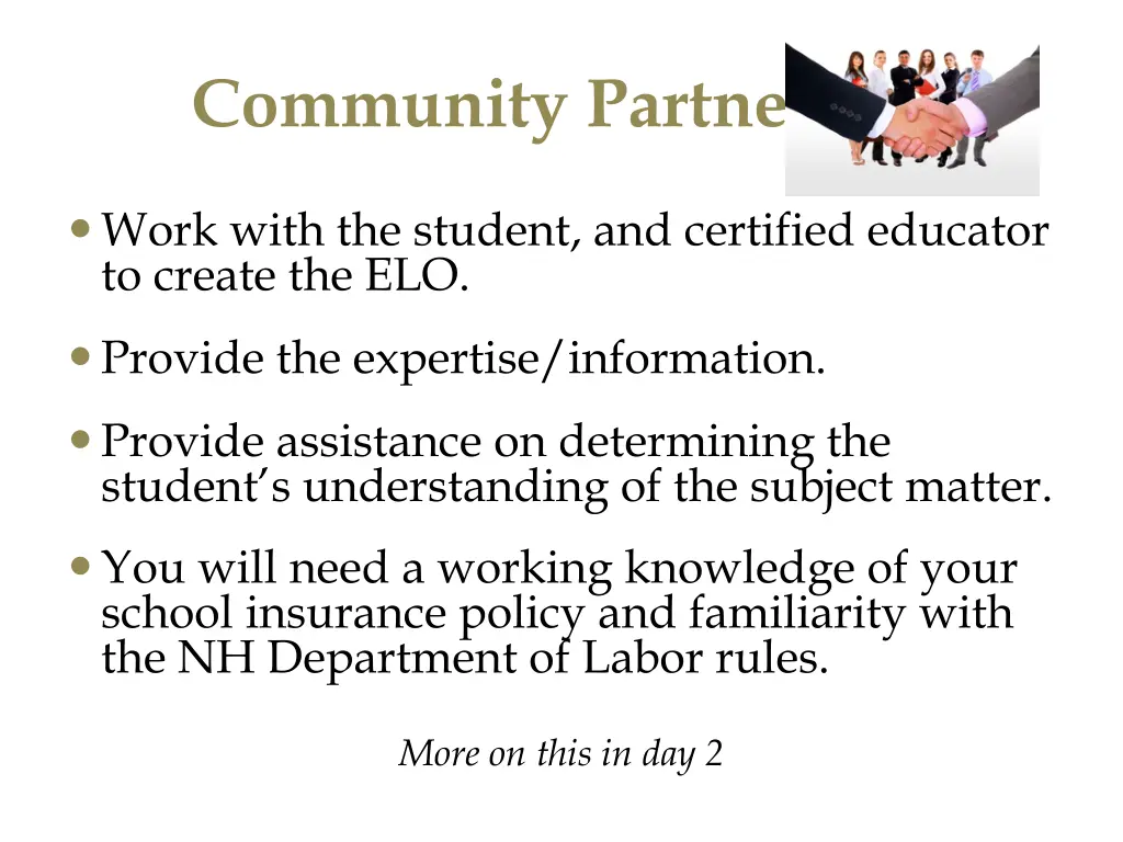 community partners