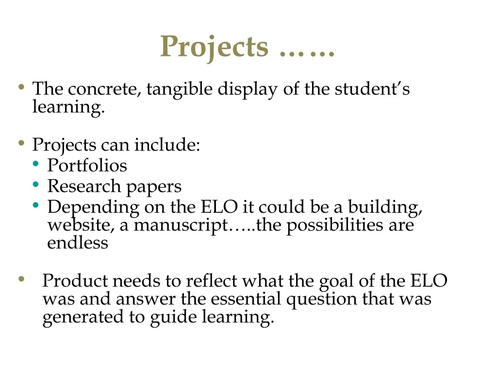 projects