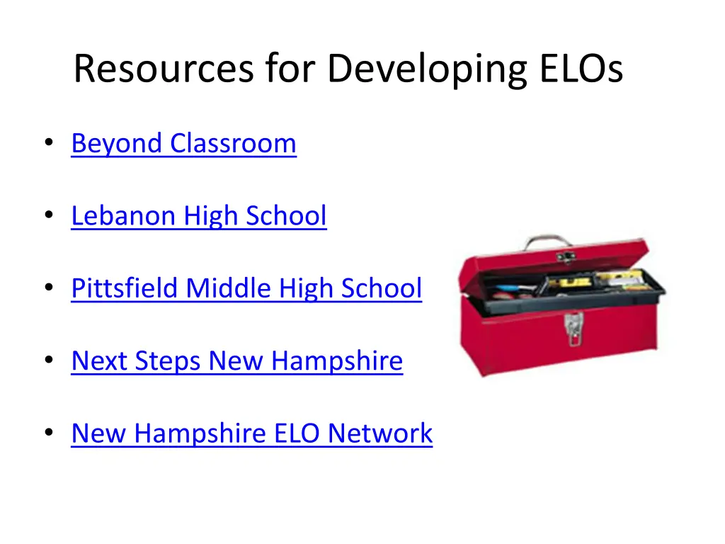 resources for developing elos
