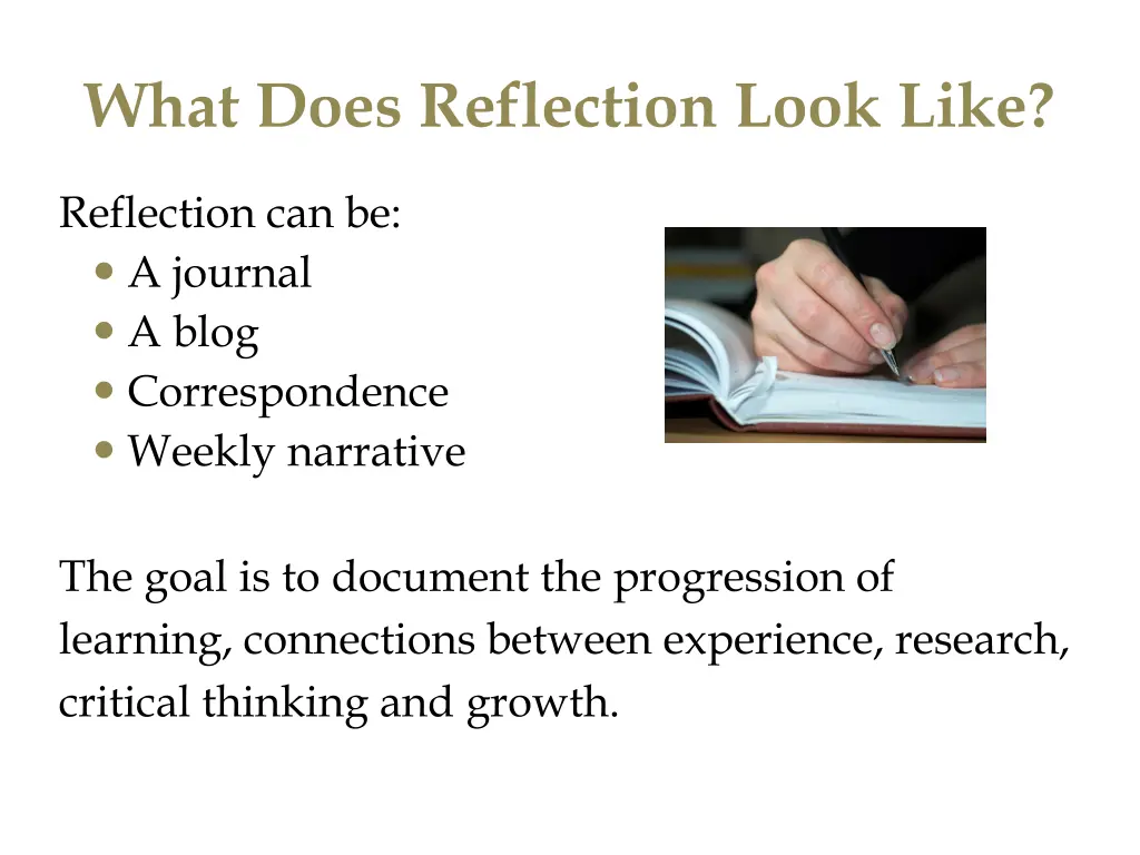 what does reflection look like