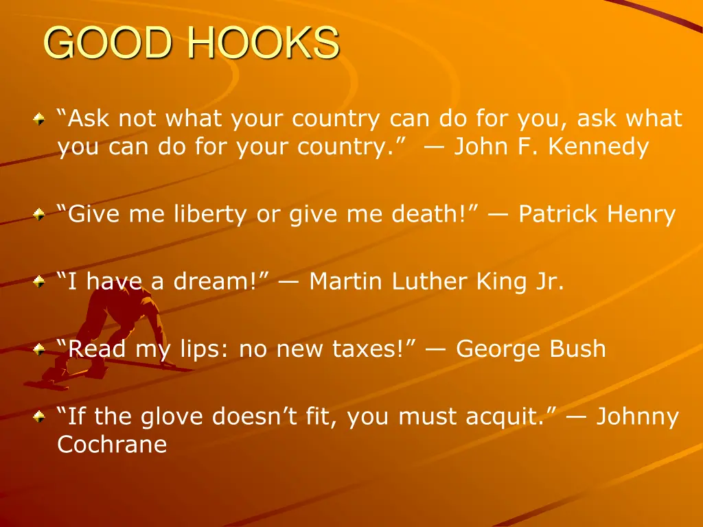 good hooks