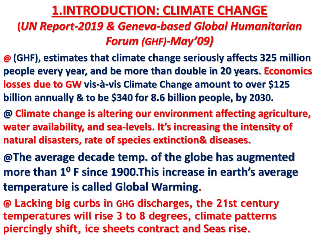 1 introduction climate change un report 2019