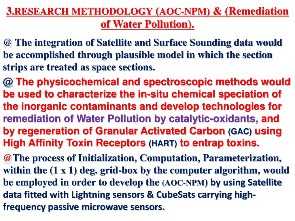 3 research methodology aoc npm remediation