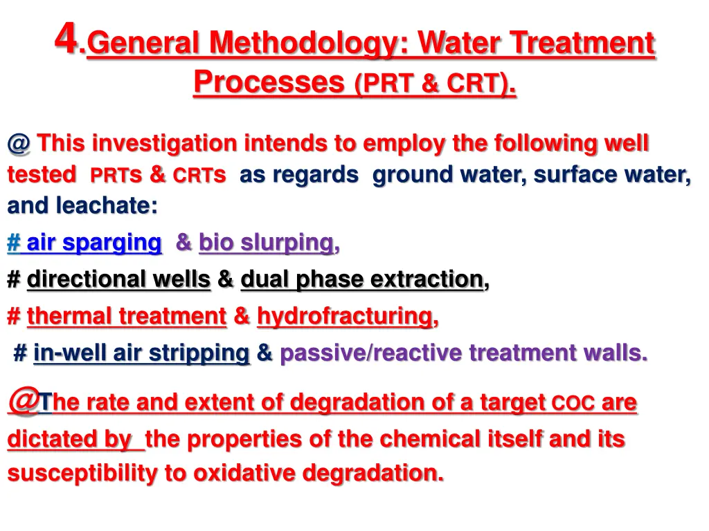 4 general methodology water treatment processes 2