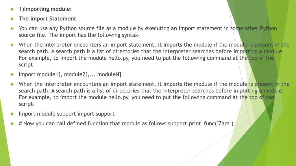 1 importing module