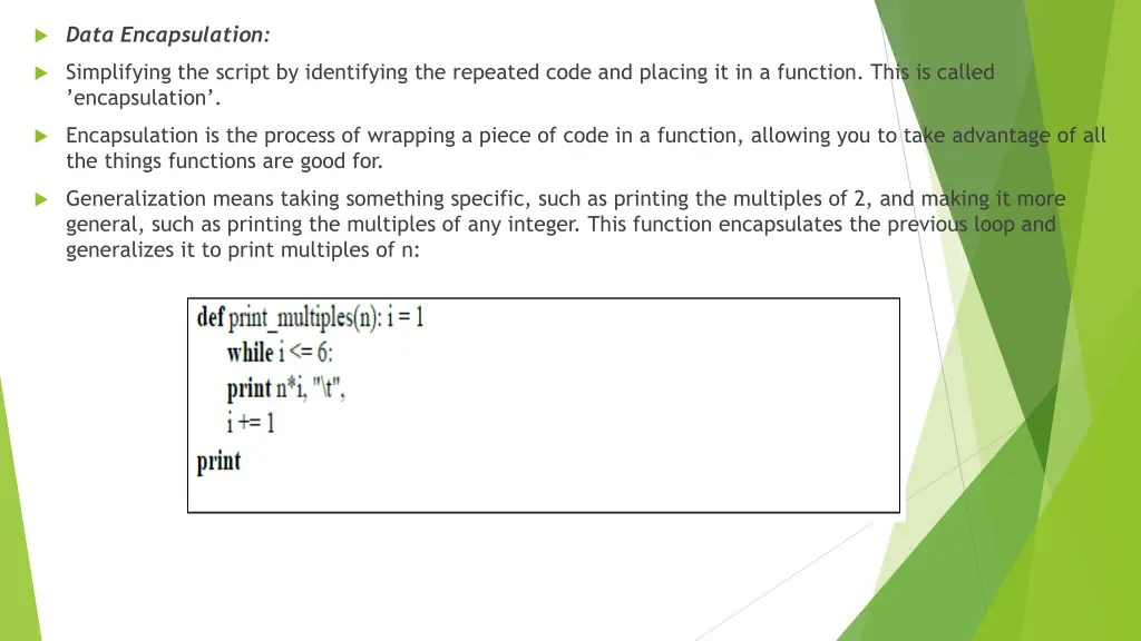 data encapsulation