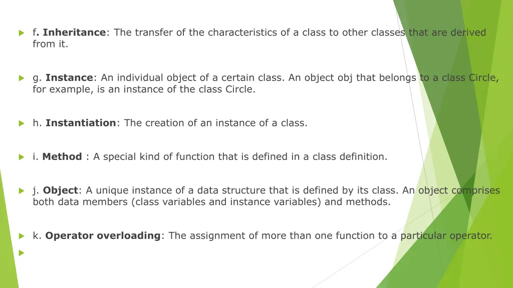 f inheritance the transfer of the characteristics