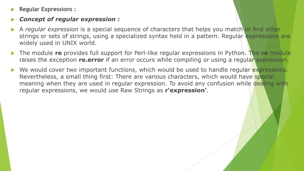 regular expressions