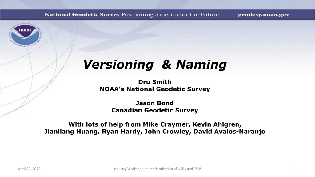 versioning naming