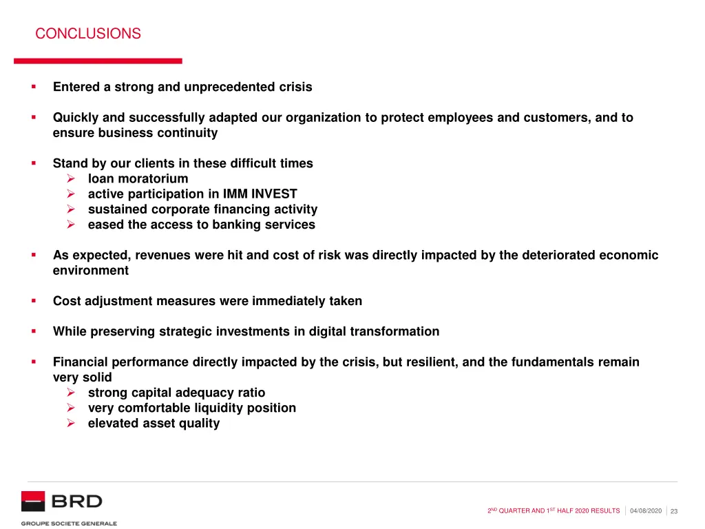 conclusions