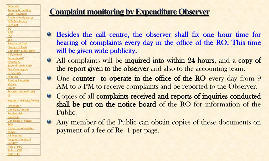 objective objective training meeting legal 24