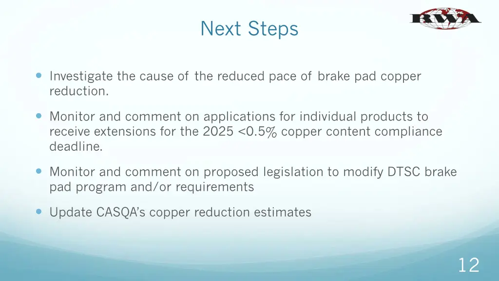 next steps