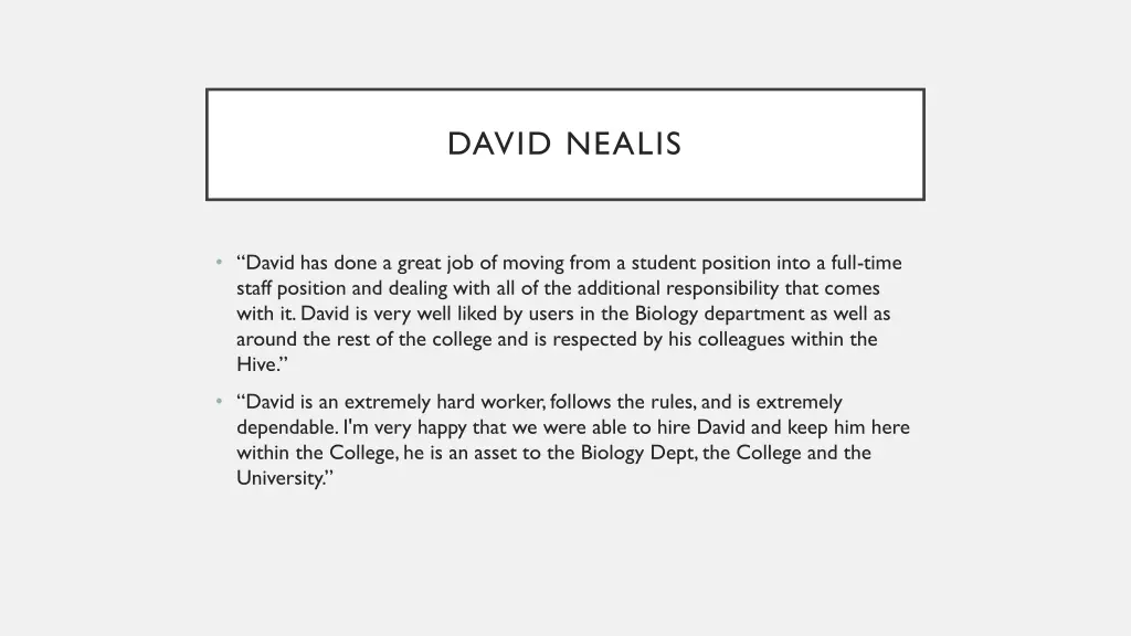 david nealis