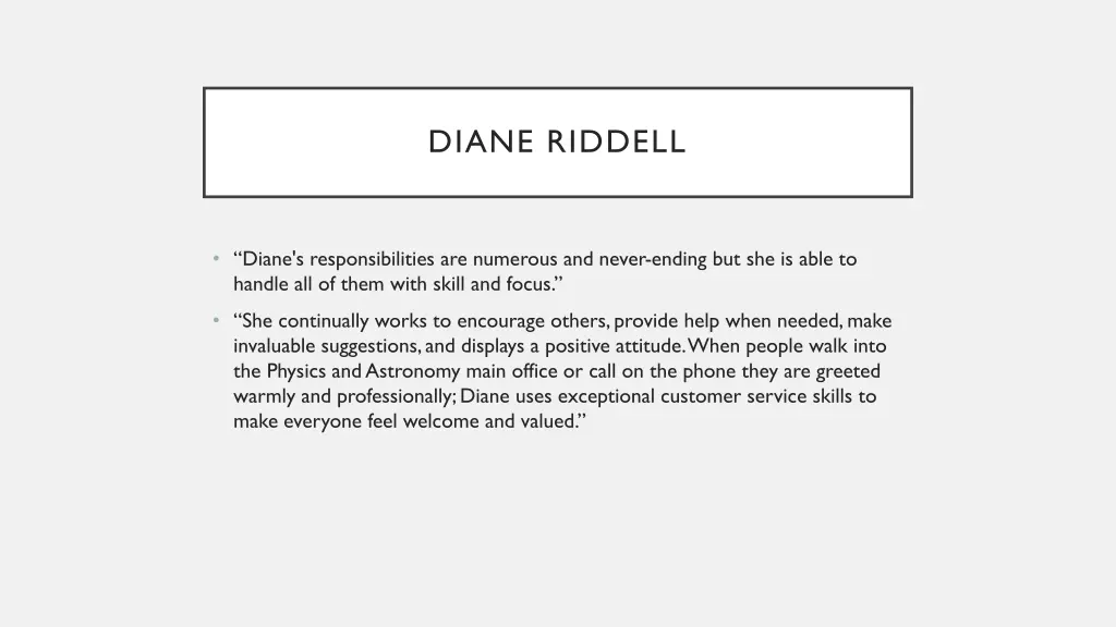 diane riddell