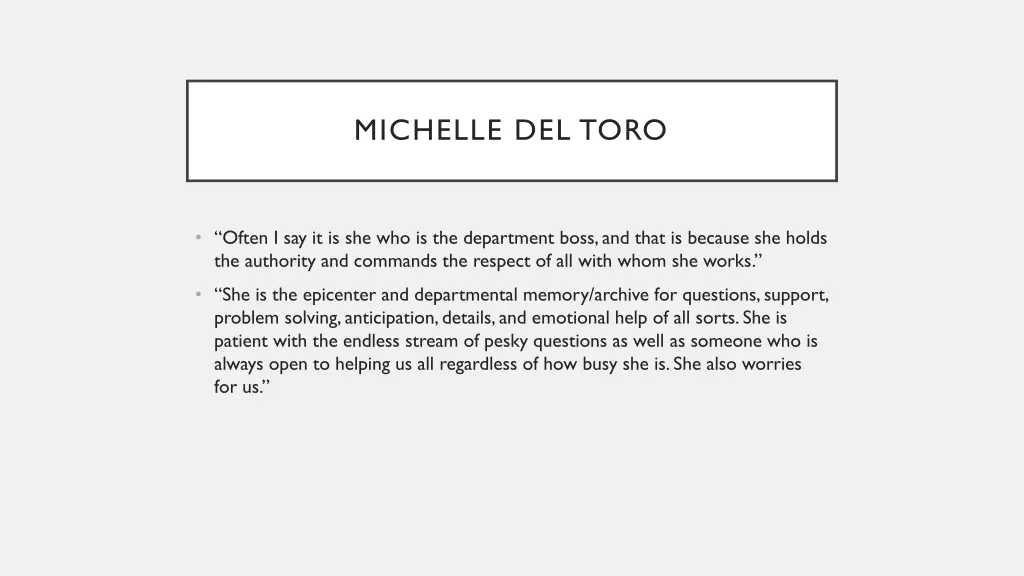 michelle del toro