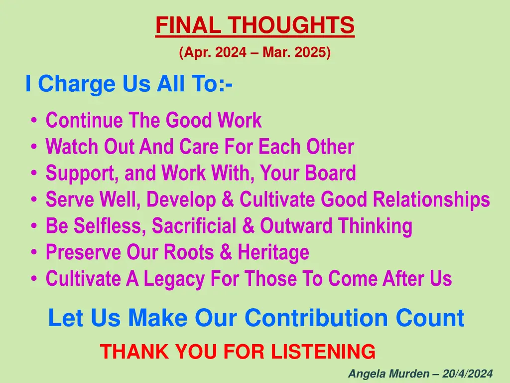 final thoughts apr 2024 mar 2025