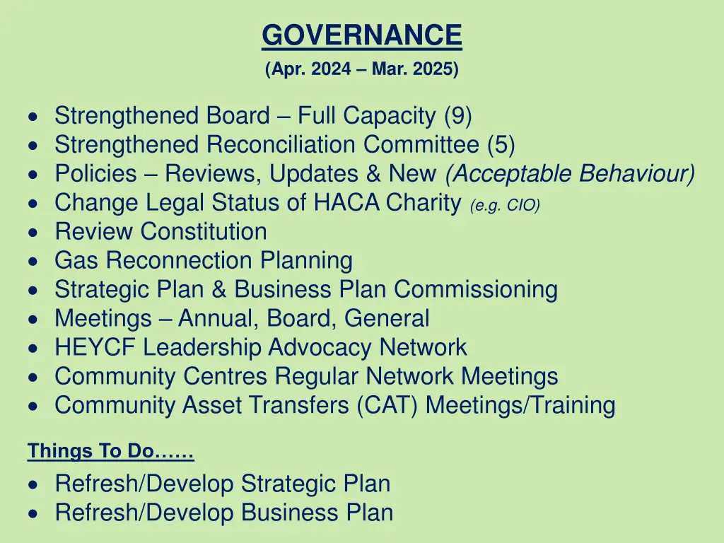 governance apr 2024 mar 2025