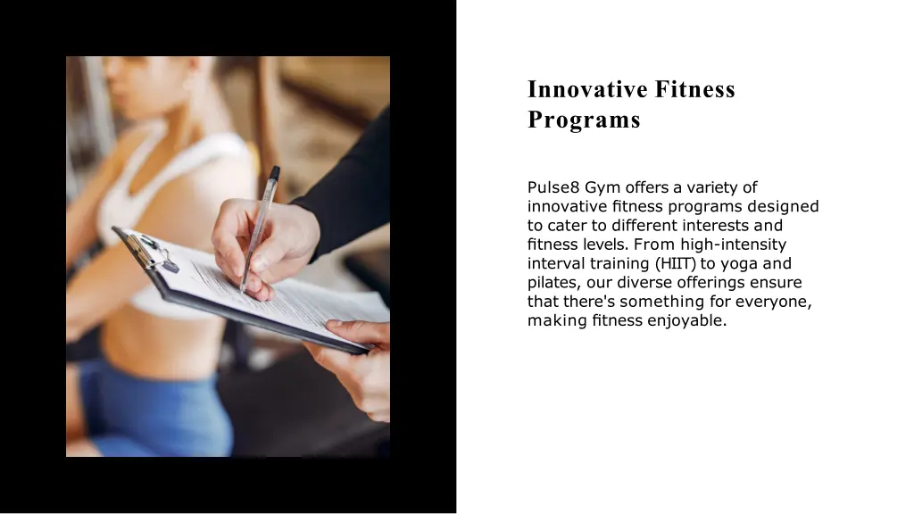 innovative fitness programs