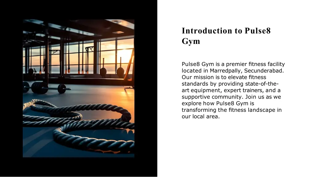introduction to pulse8 gym