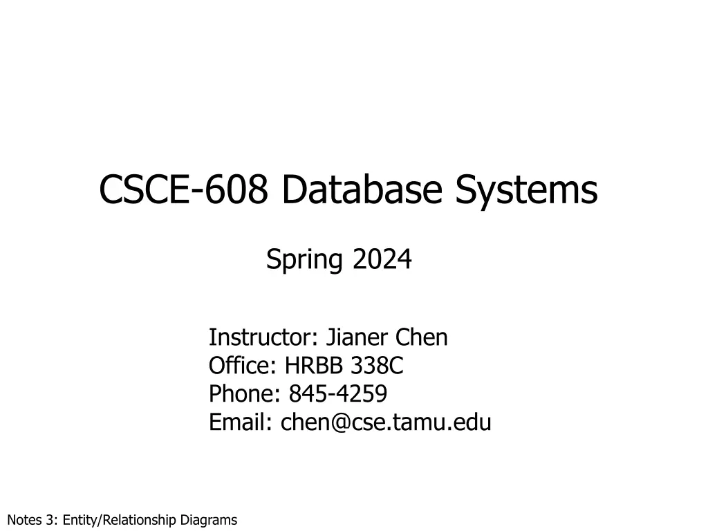 csce 608 database systems