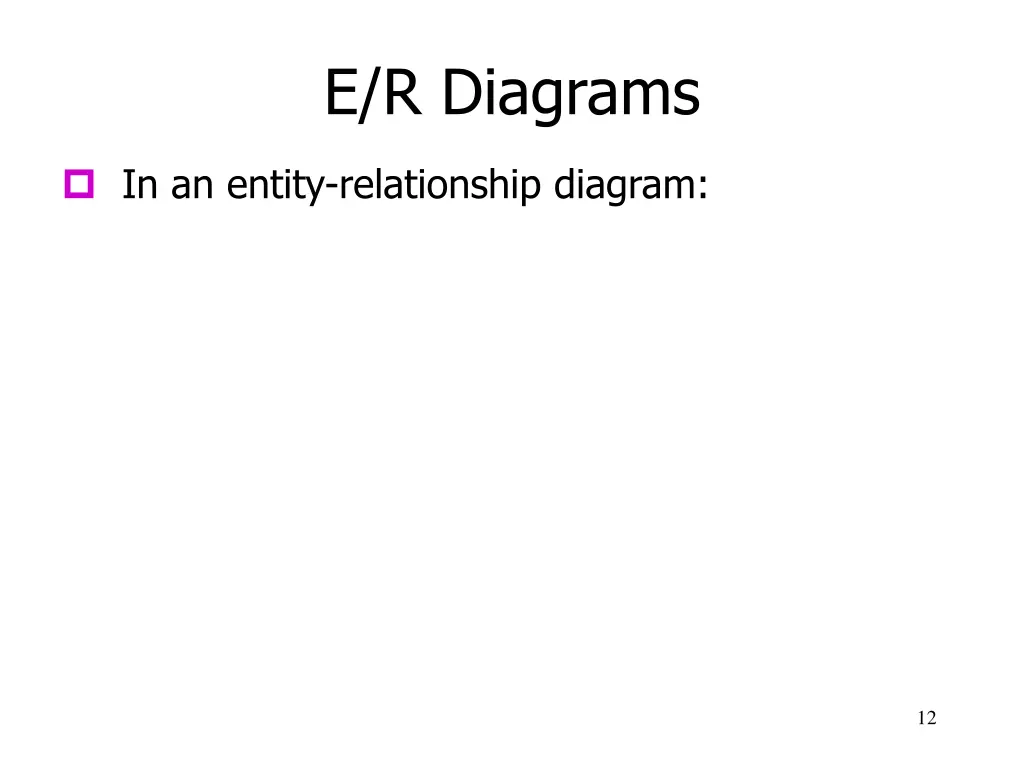e r diagrams