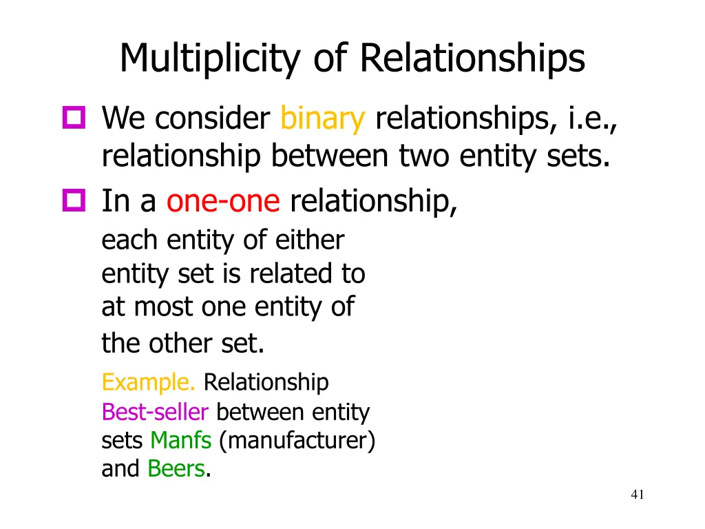 multiplicity of relationships 9