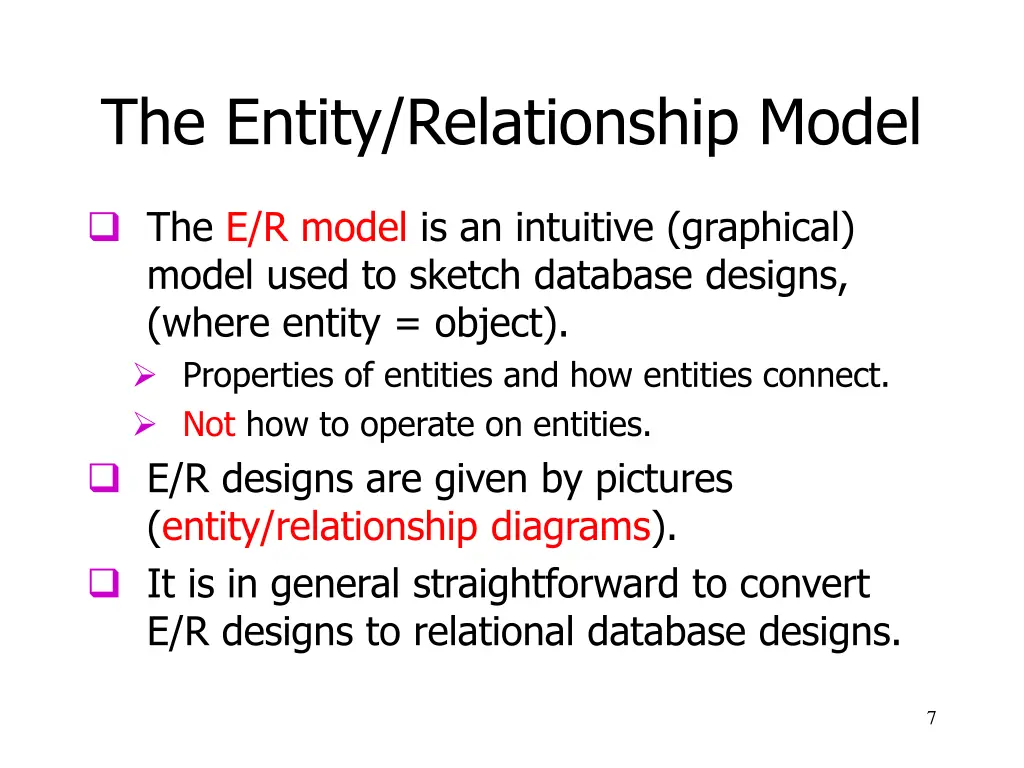 the entity relationship model 3