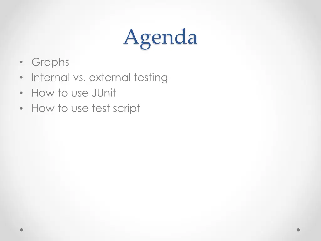 agenda