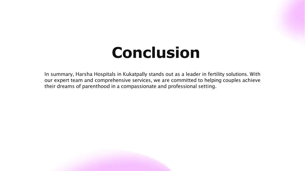 conclusion