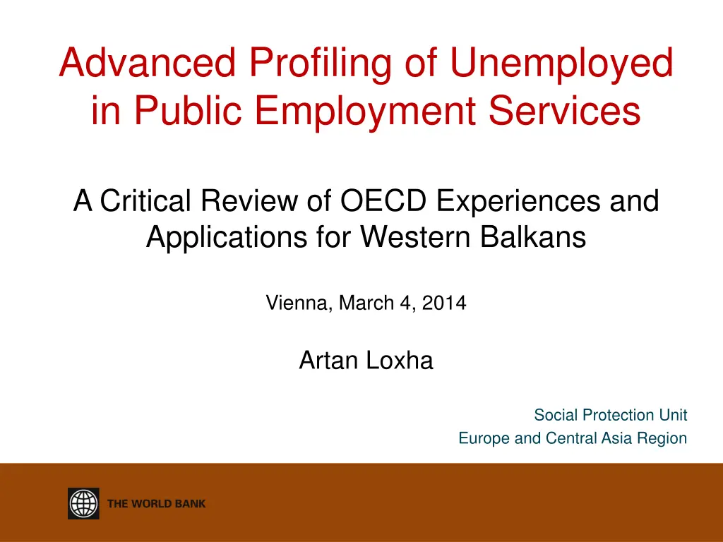 advanced profiling of unemployed in public