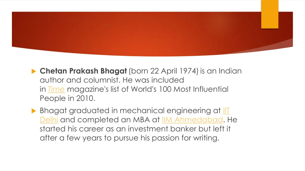 chetan prakash bhagat born 22 april 1974