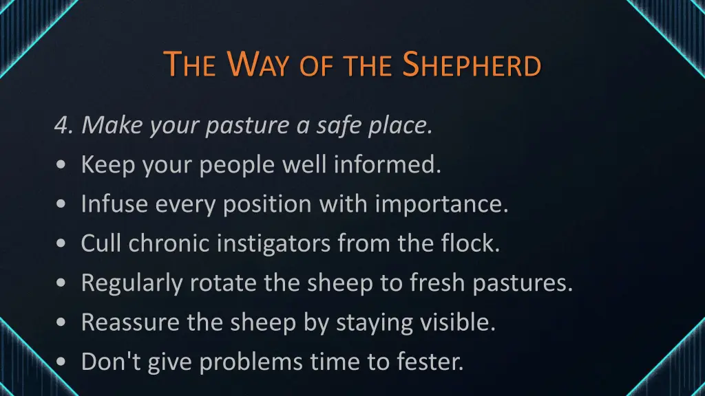 t he w ay of the s hepherd 4