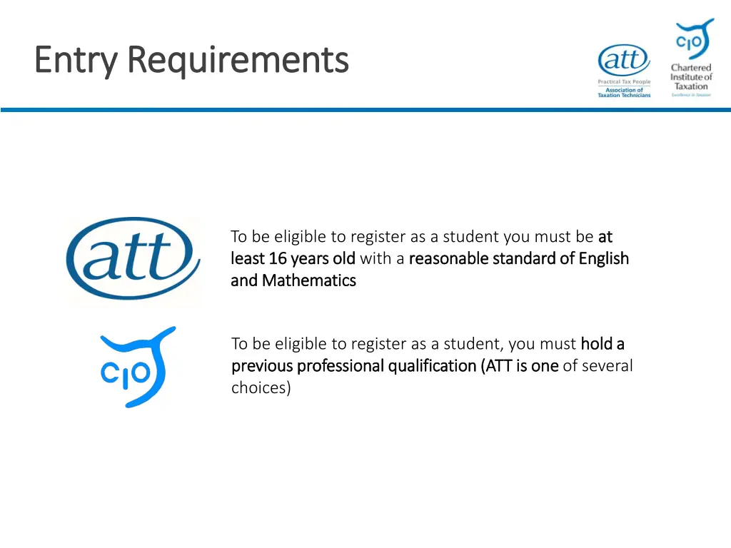 entry requirements entry requirements