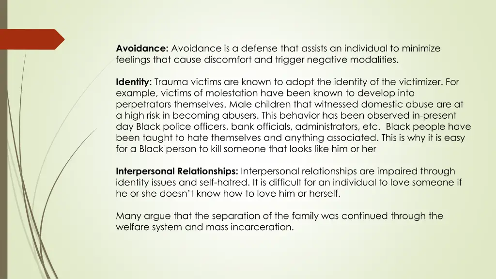 avoidance avoidance is a defense that assists