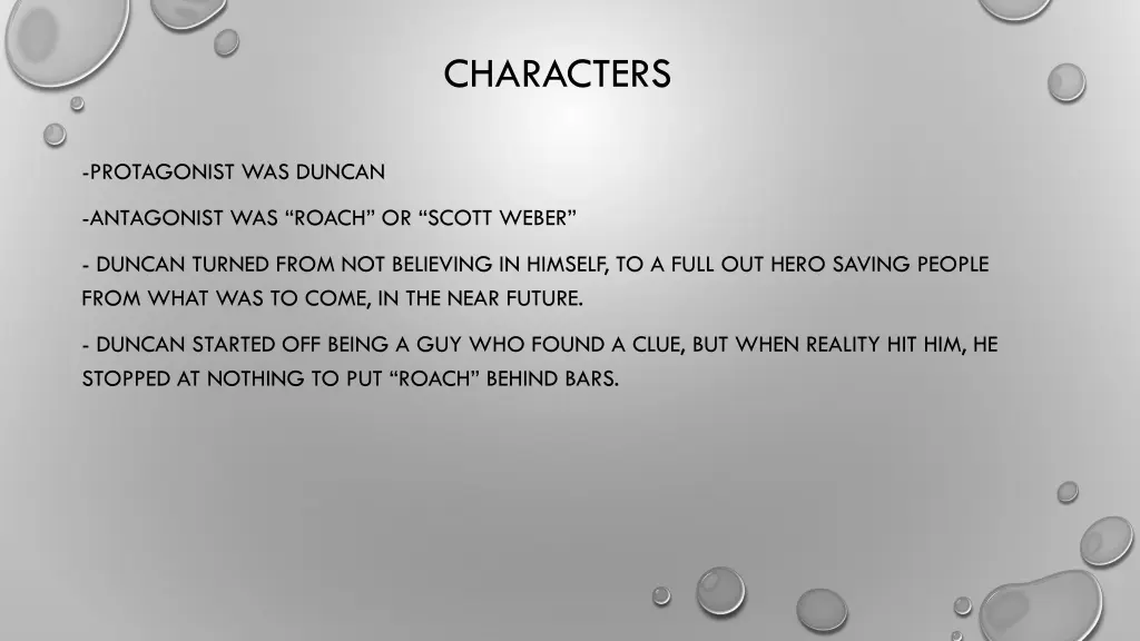 characters