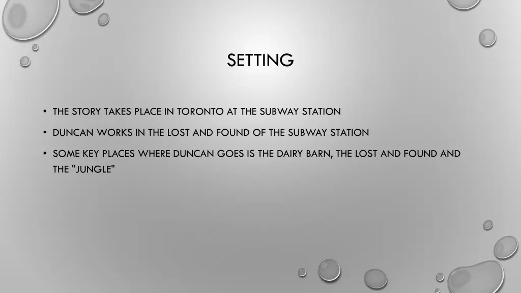 setting