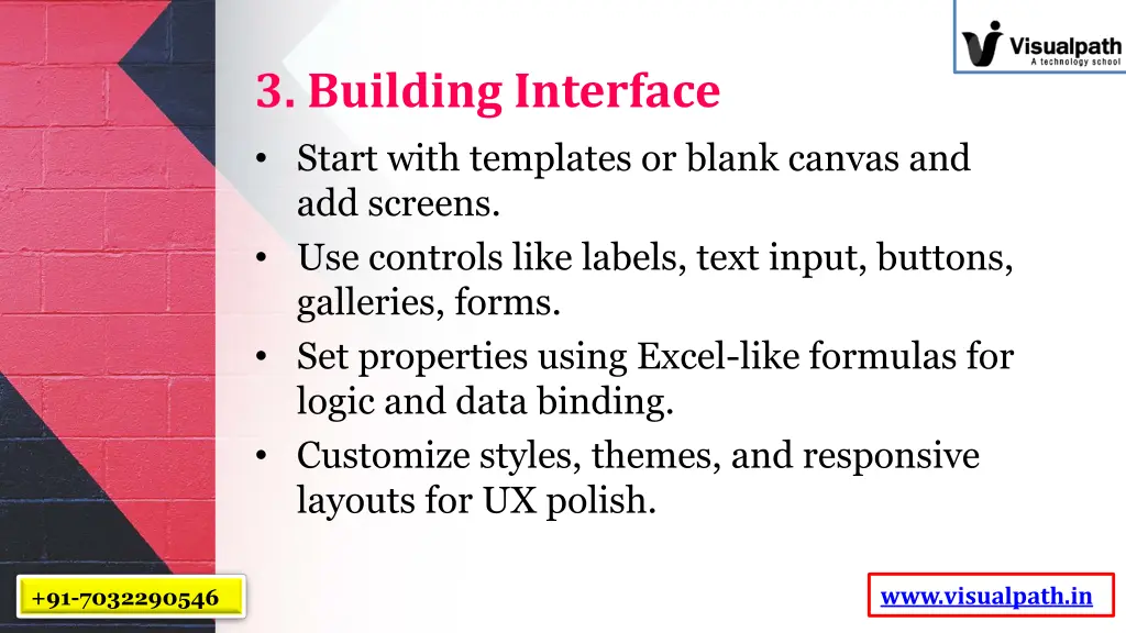 3 building interface start with templates