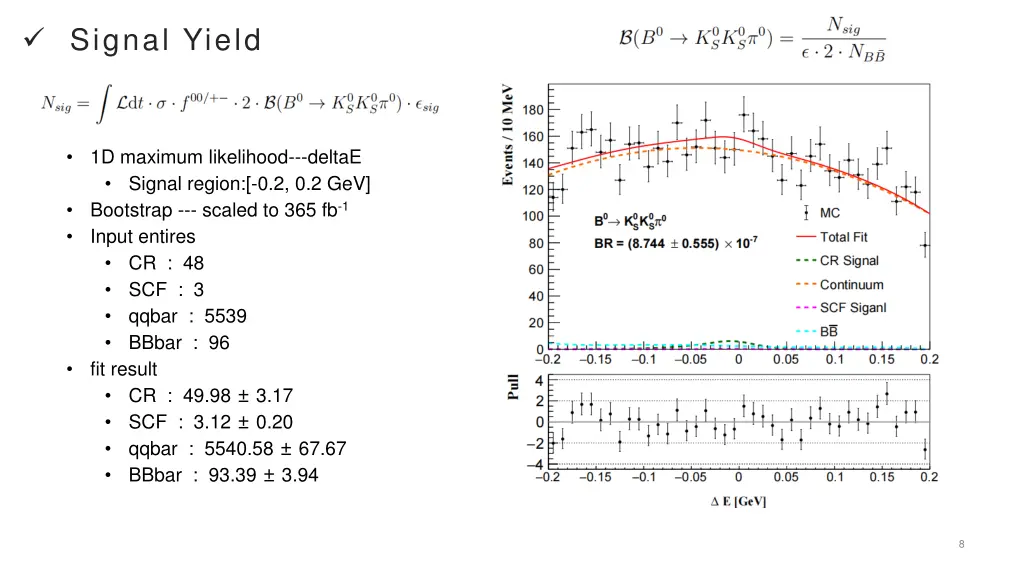 signal yield 1